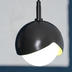 Solara Lampe Suspendue en Laiton Globe Opale Emboîté Moderne - Neutralighting