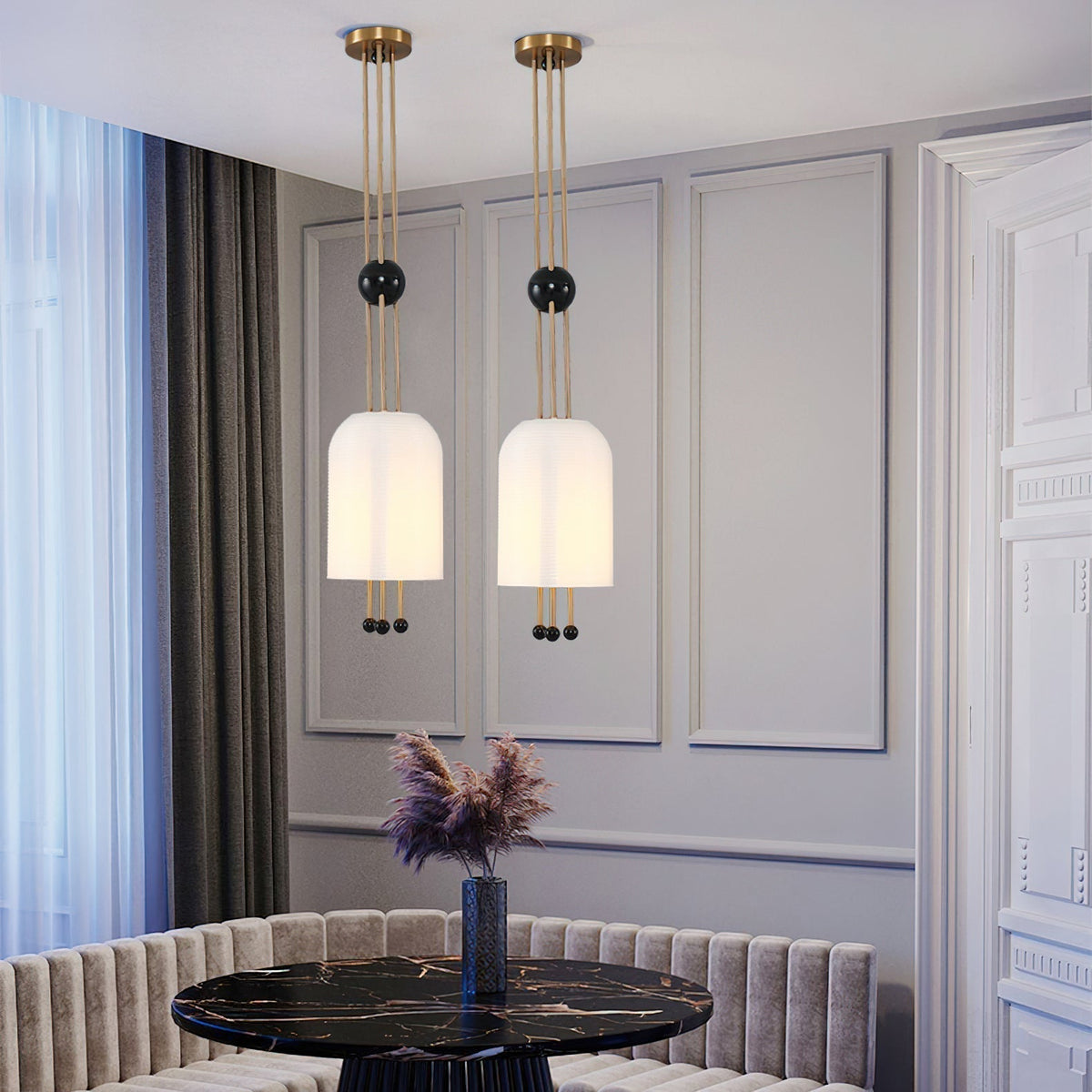 Voloraris Lampe Pendante en Verre Élégance Traditionnelle - Neutralighting