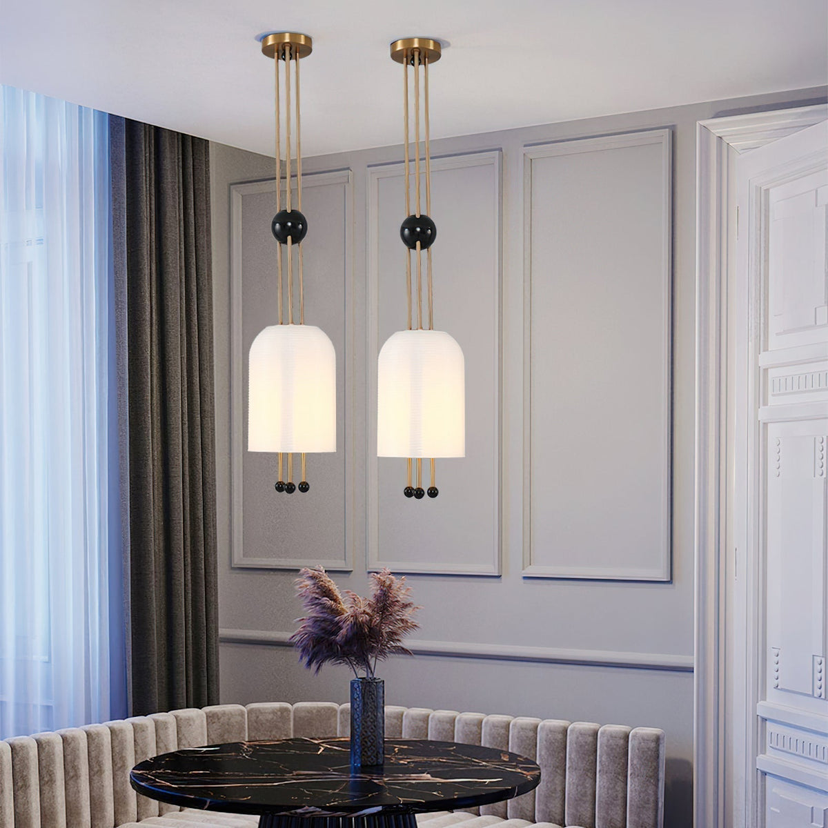 Voloraris Lampe Pendante en Verre Élégance Traditionnelle - Neutralighting