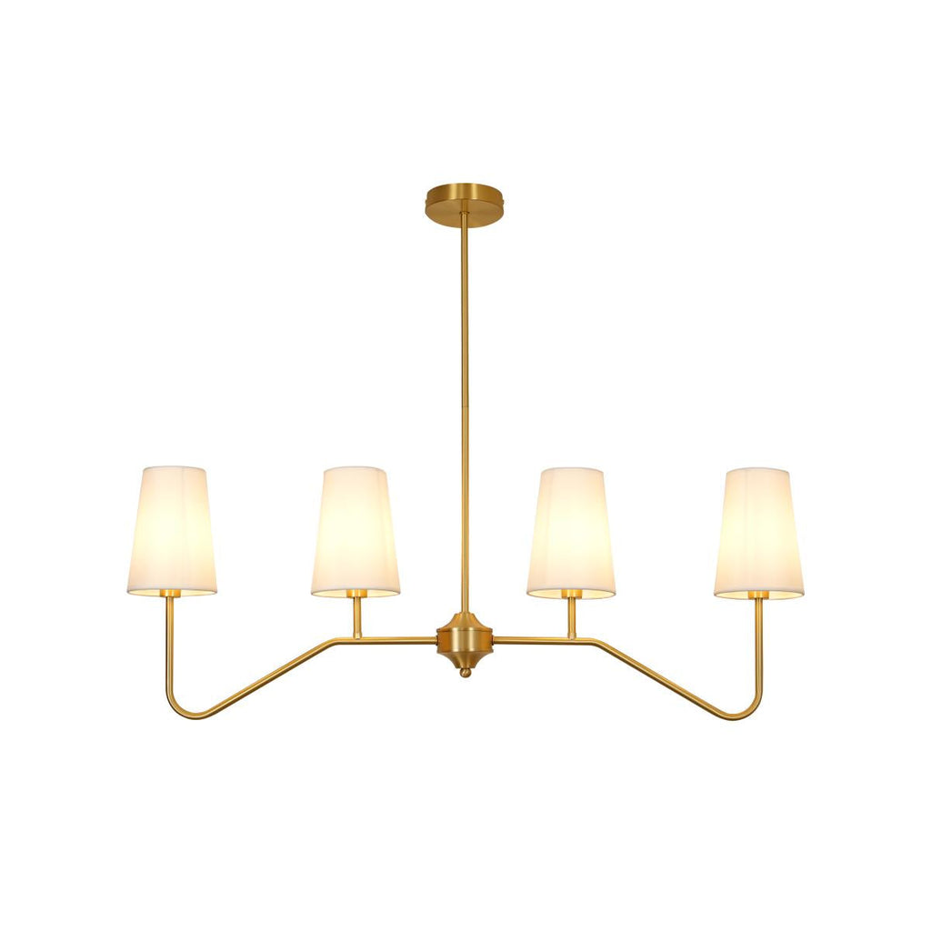 Avvenora Suspension Vintage Industrielle en Laiton et Tissu - Neutralighting