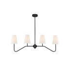 Lustra Chandelier Laiton Courbé Beige Linéaire - Neutralighting