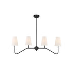 Lustra Chandelier Laiton Courbé Beige Linéaire - Neutralighting