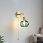 Berliner Applique Murale Bras en Laiton Verre Vintage - Neutralighting