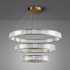 Lustra Chandelier Anneau en Cristal Doré - Neutralighting