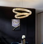 Lustra Chandelier Anneau en Cristal Doré - Neutralighting