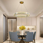Lustra Chandelier Anneau en Cristal Doré - Neutralighting