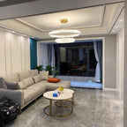 Lustra Chandelier Anneau en Cristal Doré - Neutralighting
