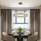 Lustra Chandelier Anneau en Cristal Doré - Neutralighting