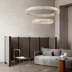 Lustra Chandelier Anneau en Cristal Doré - Neutralighting