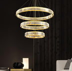 Lustra Chandelier Anneau en Cristal Doré - Neutralighting