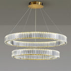 Lustra Chandelier Anneau en Cristal Doré - Neutralighting