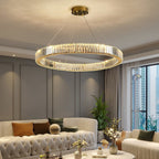 Lustra Chandelier Anneau en Cristal Doré - Neutralighting