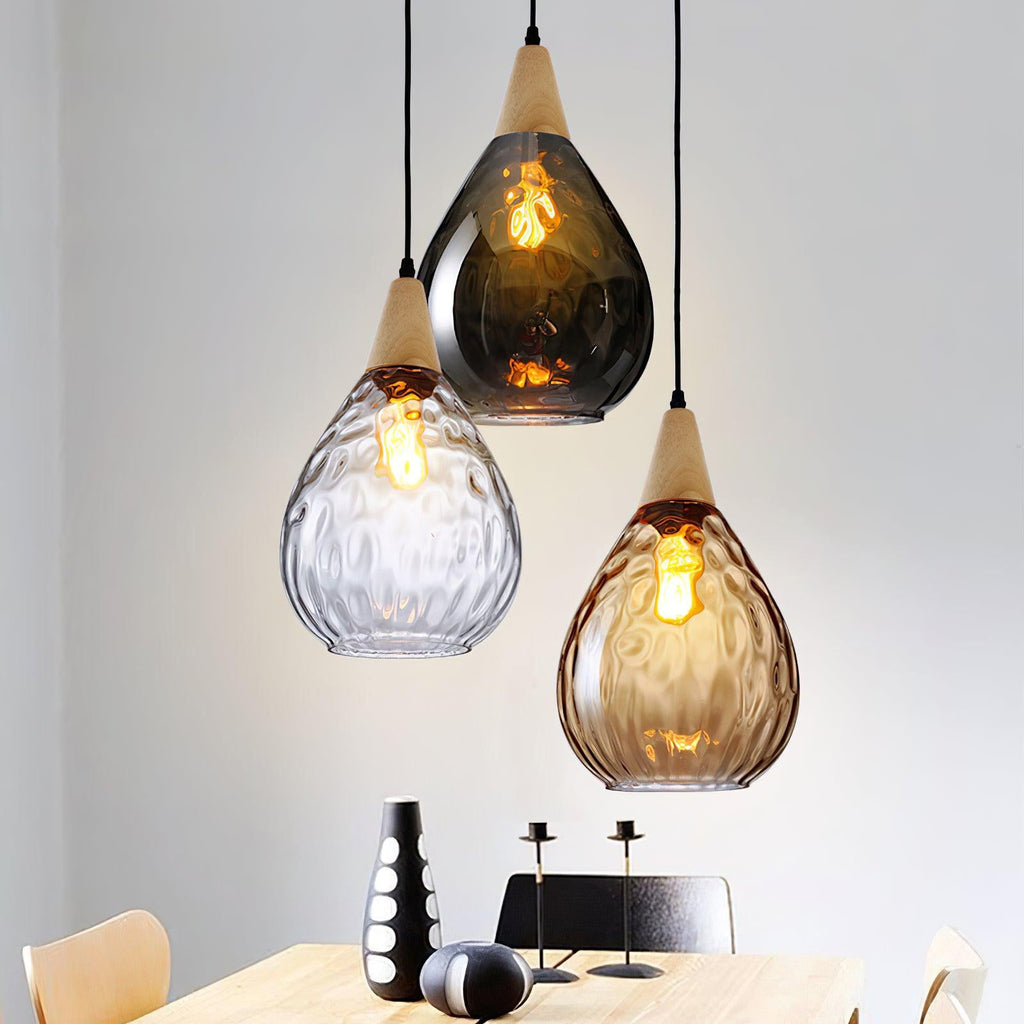 Solara Suspension en Verre Clair Nordique Moderne - Neutralighting