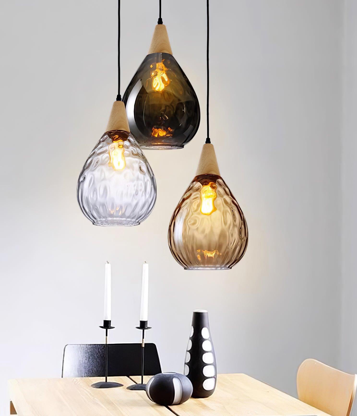 Solara Suspension en Verre Clair Nordique Moderne - Neutralighting