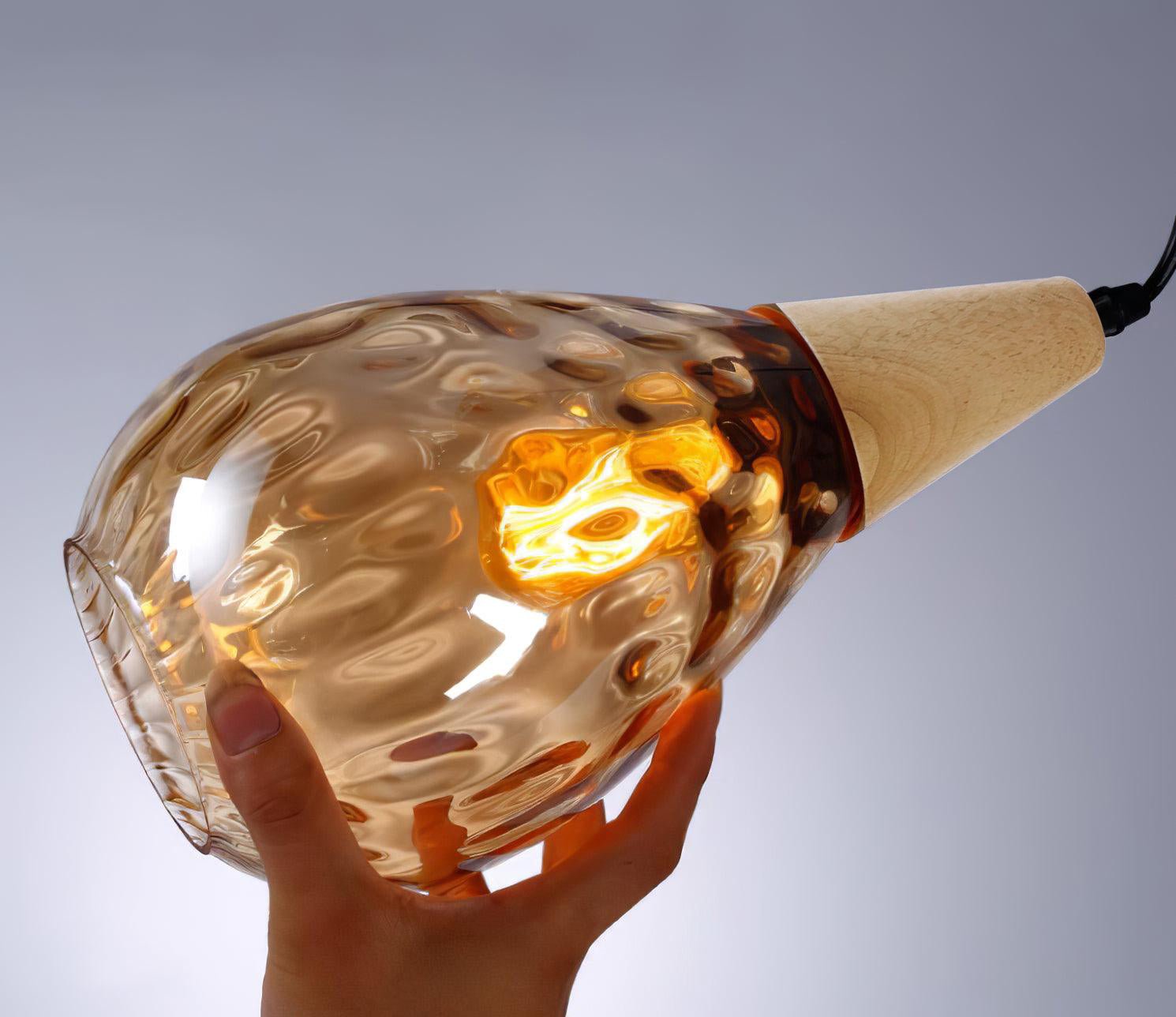 Solara Suspension en Verre Clair Nordique Moderne - Neutralighting