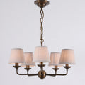 Gloruvyh Ancien Industriel Tissu Métal Lustre - Neutralighting
