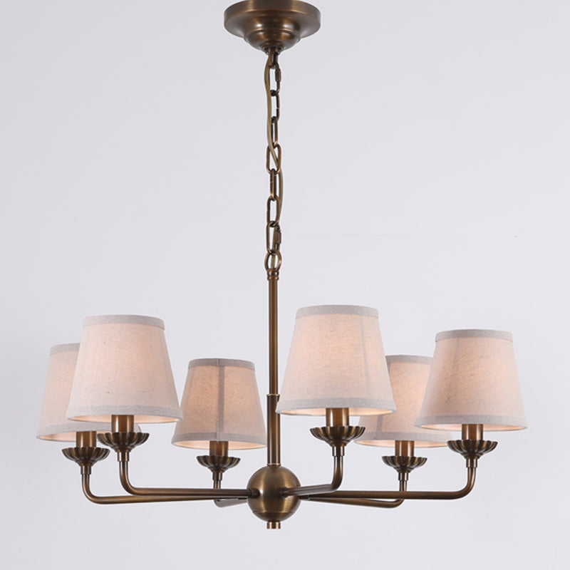 Gloruvyh Ancien Industriel Tissu Métal Lustre - Neutralighting