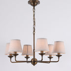 Gloruvyh Ancien Industriel Tissu Métal Lustre - Neutralighting