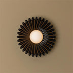 Applique Murale Céramique Verre Blanc Noir Beige Sculptural - Neutralighting