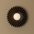 Applique Murale Céramique Verre Blanc Noir Beige Sculptural - Neutralighting