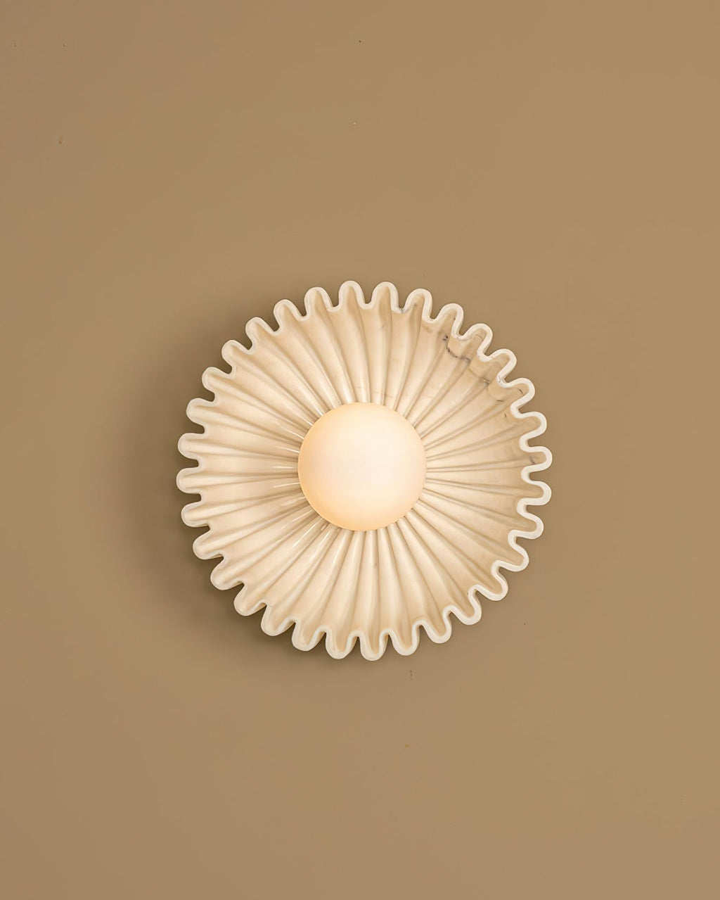 Applique Murale Céramique Verre Blanc Noir Beige Sculptural - Neutralighting