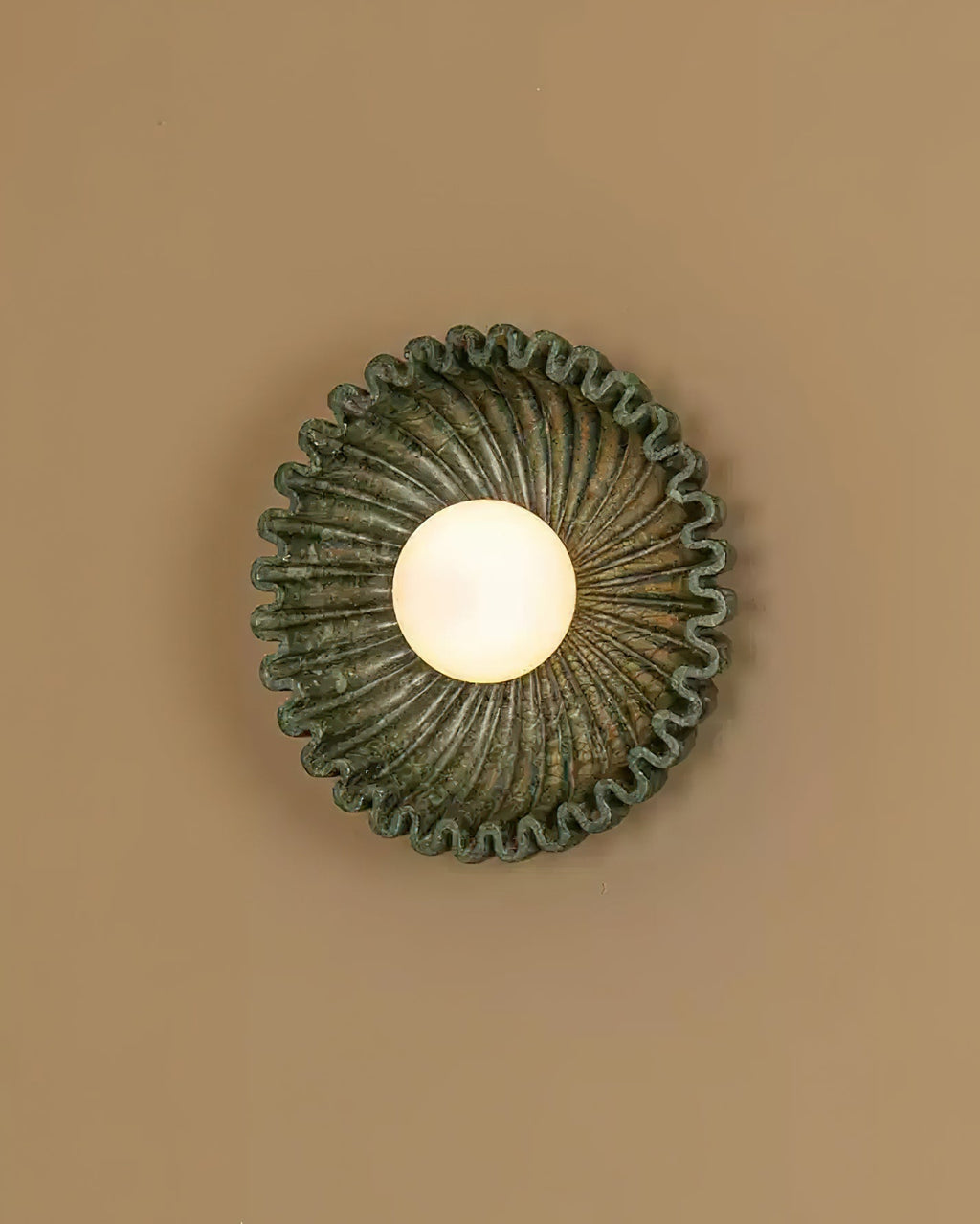 Applique Murale Céramique Verre Blanc Noir Beige Sculptural - Neutralighting