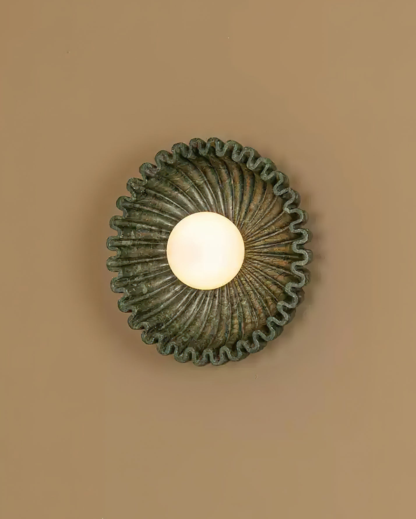 Applique Murale Céramique Verre Blanc Noir Beige Sculptural - Neutralighting