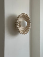 Applique Murale Céramique Verre Blanc Noir Beige Sculptural - Neutralighting
