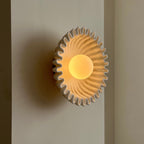 Applique Murale Céramique Verre Blanc Noir Beige Sculptural - Neutralighting
