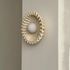 Applique Murale Céramique Verre Blanc Noir Beige Sculptural - Neutralighting