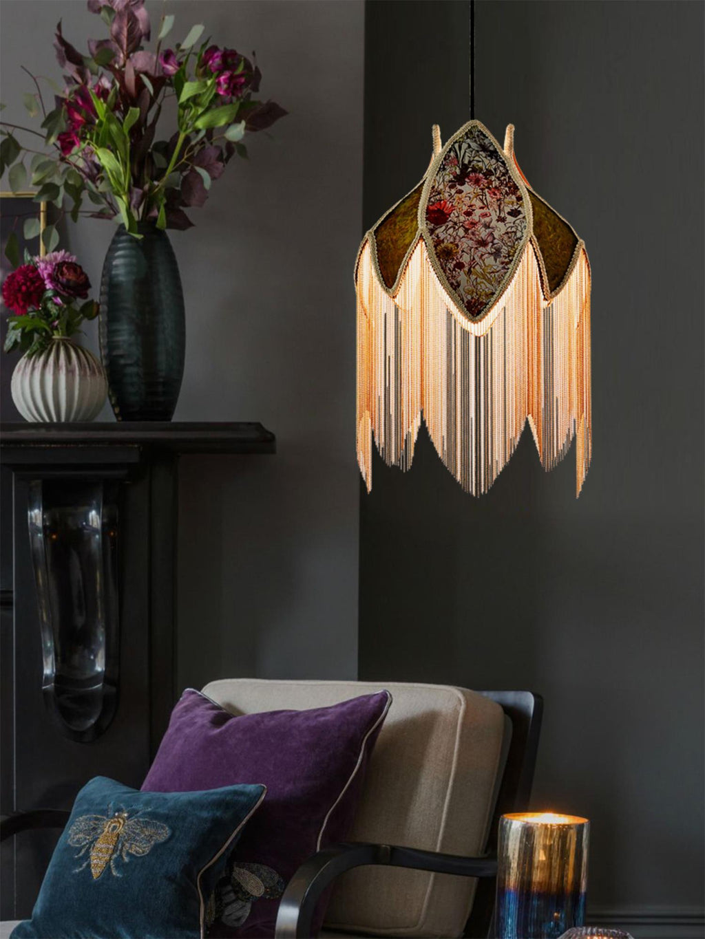 Ardoriel Lampe Suspension à Franges Unique - Neutralighting