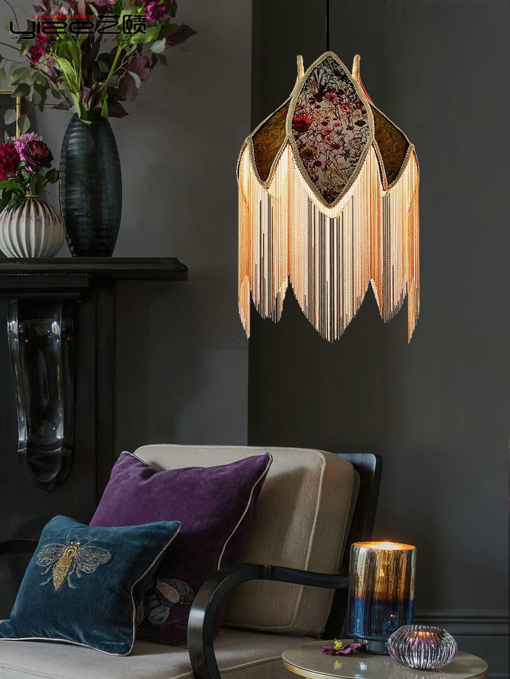 Ardoriel Lampe Suspension à Franges Unique - Neutralighting