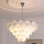 Noelia Chandelier en Verre Chrome Élégant - Neutralighting