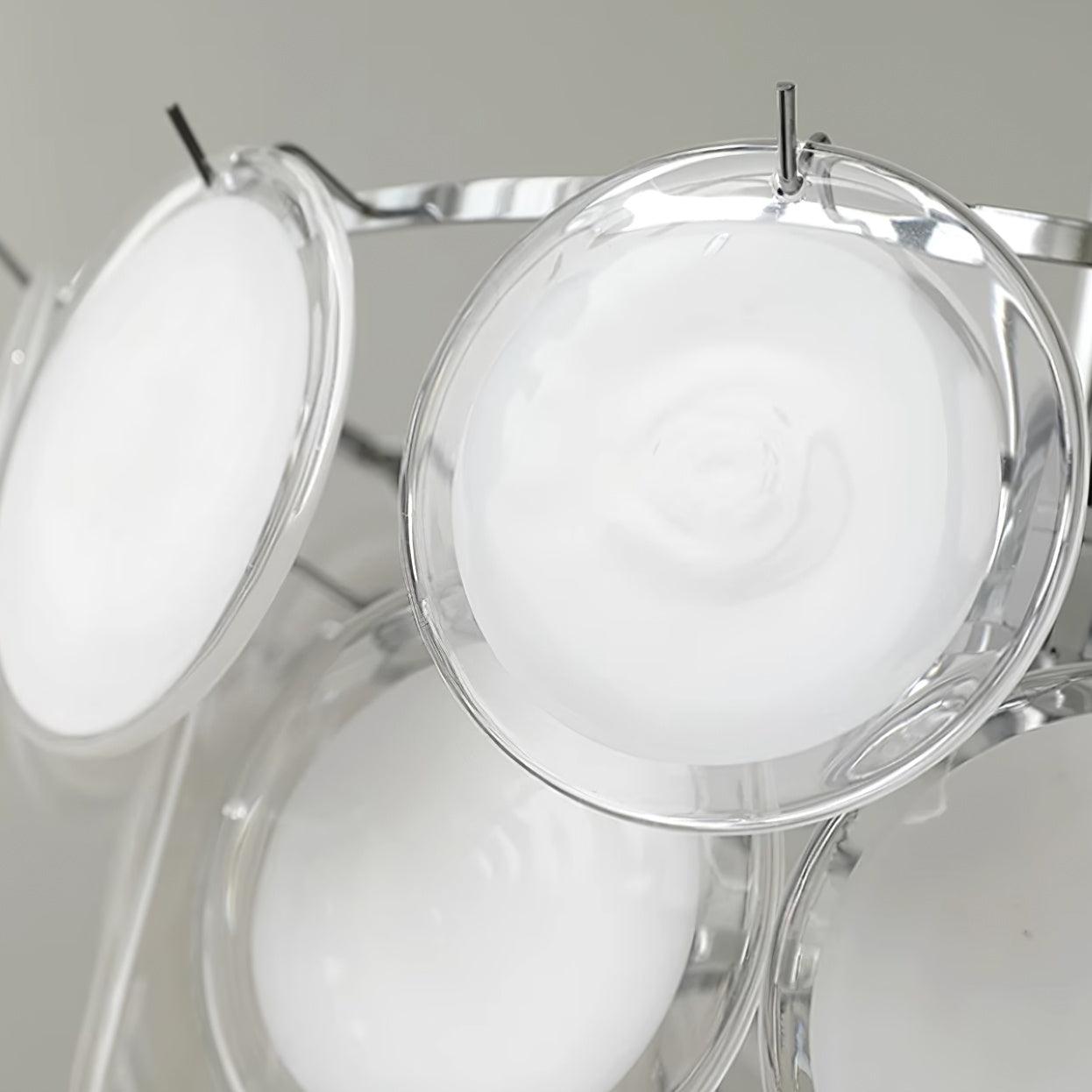 Noelia Chandelier en Verre Chrome Élégant - Neutralighting