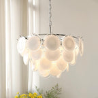 Noelia Chandelier en Verre Chrome Élégant - Neutralighting