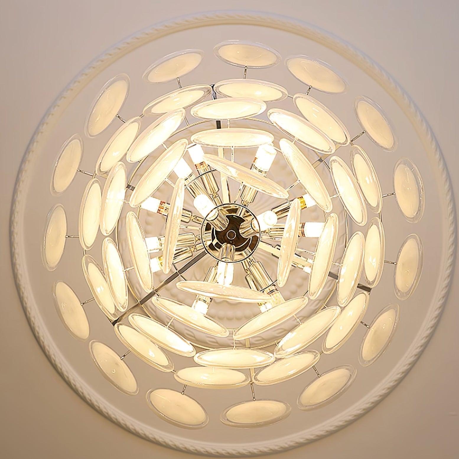 Noelia Chandelier en Verre Chrome Élégant - Neutralighting