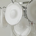 Noelia Chandelier en Verre Chrome Élégant - Neutralighting