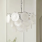 Noelia Chandelier en Verre Chrome Élégant - Neutralighting