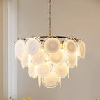 Noelia Chandelier en Verre Chrome Élégant - Neutralighting