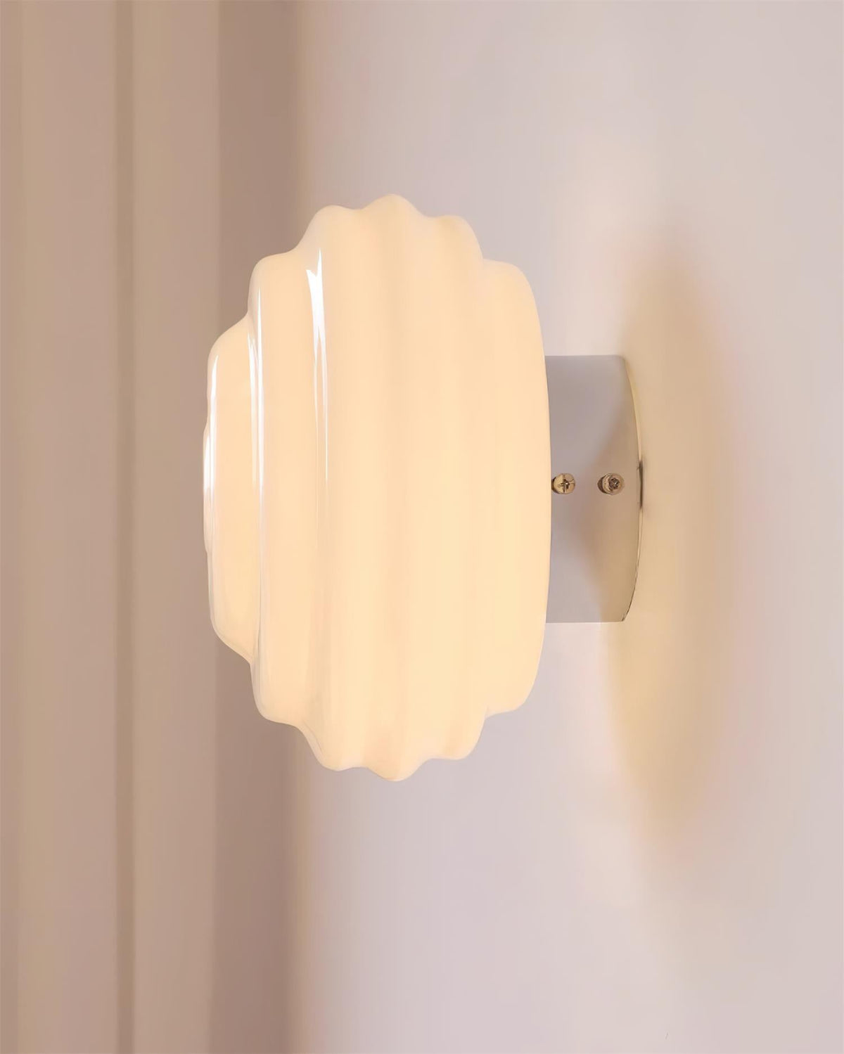 Duvia Applique Murale en Verre Ondulé - Neutralighting