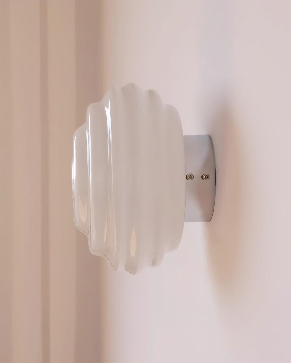 Duvia Applique Murale en Verre Ondulé - Neutralighting