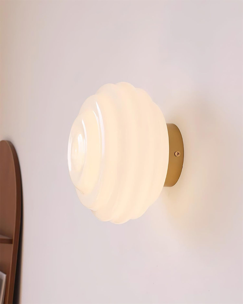 Duvia Applique Murale en Verre Ondulé - Neutralighting