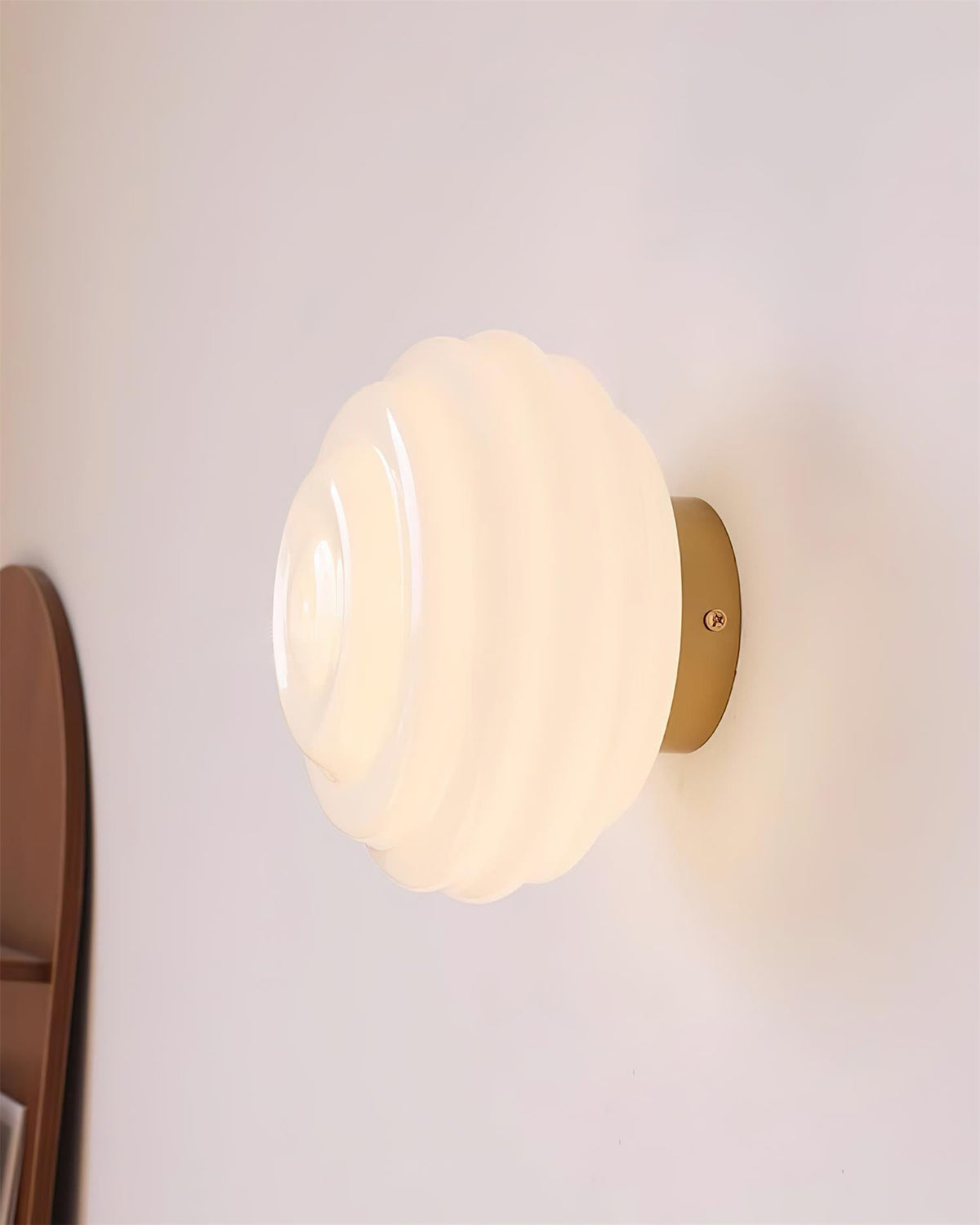 Duvia Applique Murale en Verre Ondulé - Neutralighting