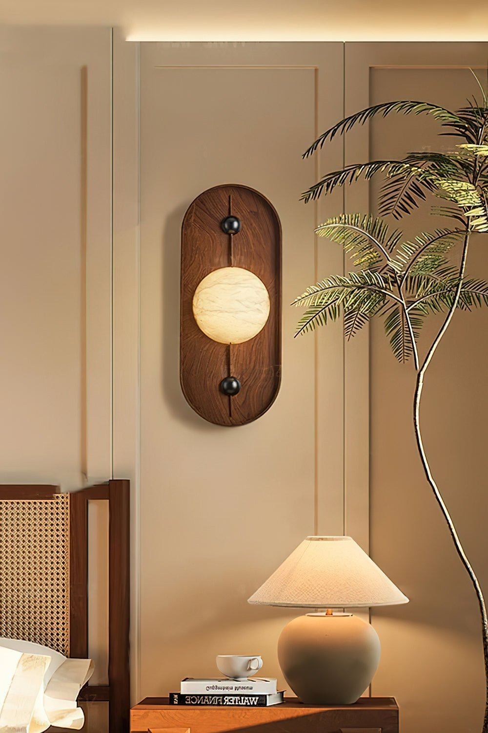Mylaearae Applique Murale Orbe Albâtre - Neutralighting