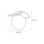 Bianca Globe Moderne Minimaliste Travertin Verre Plafonnier - Neutralighting