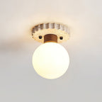 Ritta Plafonnier Moderne En Travertin - Neutralighting