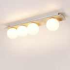 Bianca Globe Moderne Minimaliste Travertin Verre Plafonnier - Neutralighting
