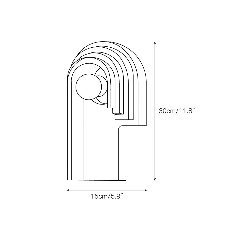 Mjolkuvyh Moderne Minimaliste Travertin Applique Murale - Neutralighting