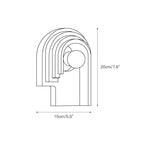 Mjolkuvyh Moderne Minimaliste Travertin Applique Murale - Neutralighting