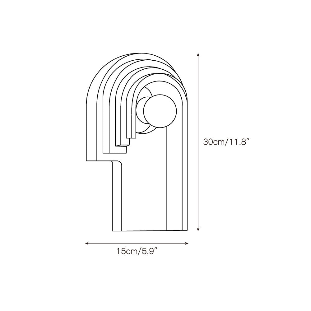 Mjolkuvyh Moderne Minimaliste Travertin Applique Murale - Neutralighting